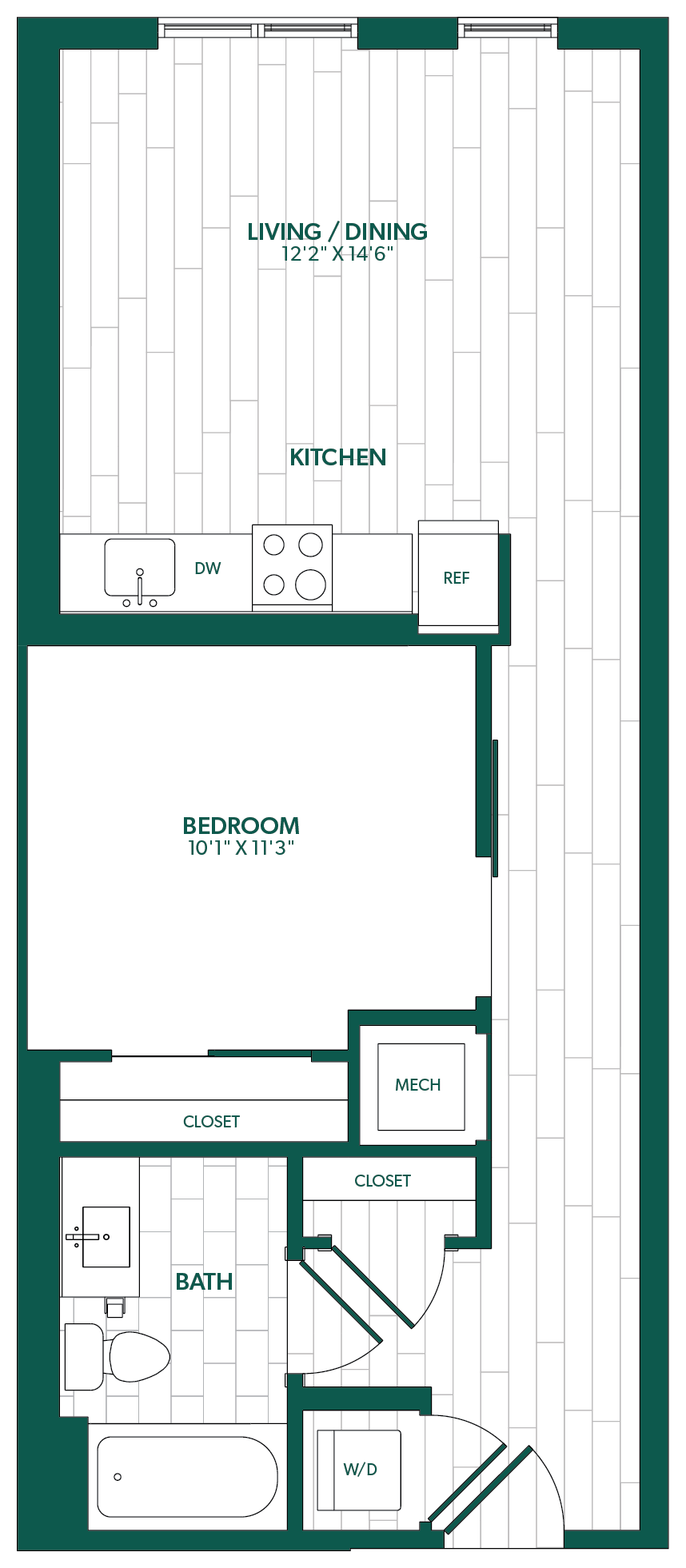 Floor Plan Image of Apartment Apt 0722